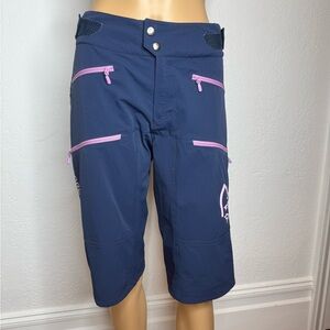 Norrona Shorts Fjora Flex1 Heavy Duty Women’s Size M Indigo Adjustable Waist